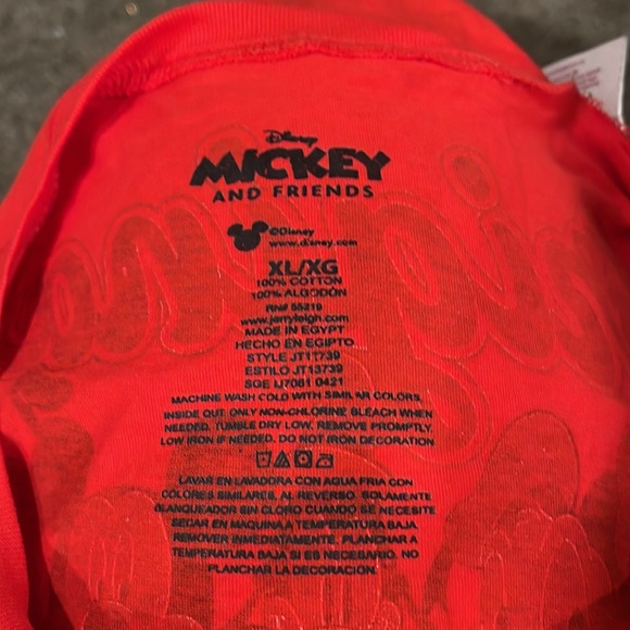 Multi color Mickey and friends shirt. - Picture 3 of 3